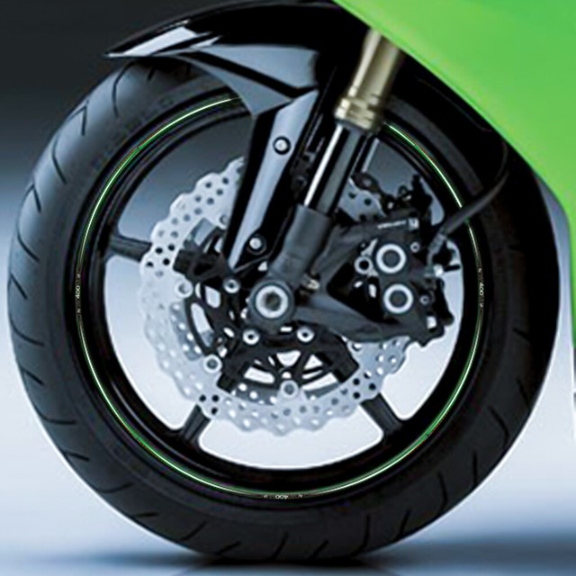 2D Printing Wheel Rim Inner Stripe Emblem Stickers Decals Set for Kawasaki Z400 eBay