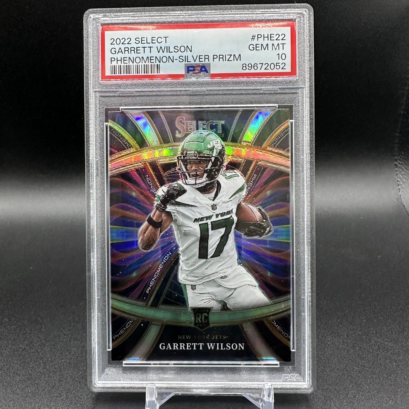 Garrett Wilson Panini Select Phenomenon #PHE22 Silver