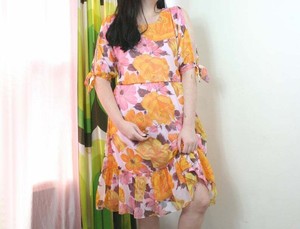 floral floaty midi dress