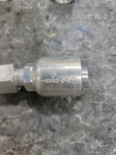 12 Parker 10643-8-8 Fitting,Crimp,Female Jic,Straight - Picture 2 of 3