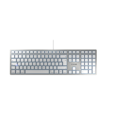 ultraflache Tastatur für Mac CHERRY KW 6000 Slim - USB-Kabel Metallplatte