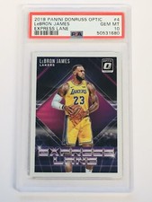 2018-19 Donruss OPTIC LeBron James Express Lane #4 Los Angeles Lakers PSA 10