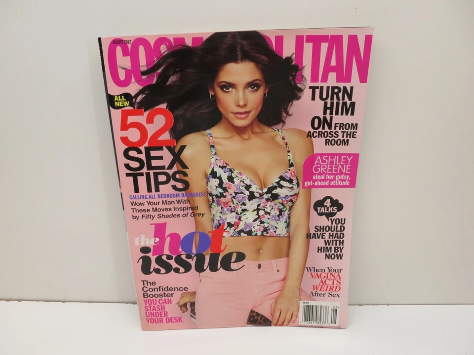 Cosmopolitan Magazine August 2012 Ashley Greene News Stand NO LABEL Foto 2 de 4