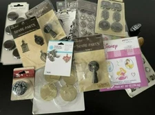 MARTHA STEWAR SPARE PARTS, RECOLLECTION, FABSCRAPS -ASSORTMENT OF EMBELLISHMENTS