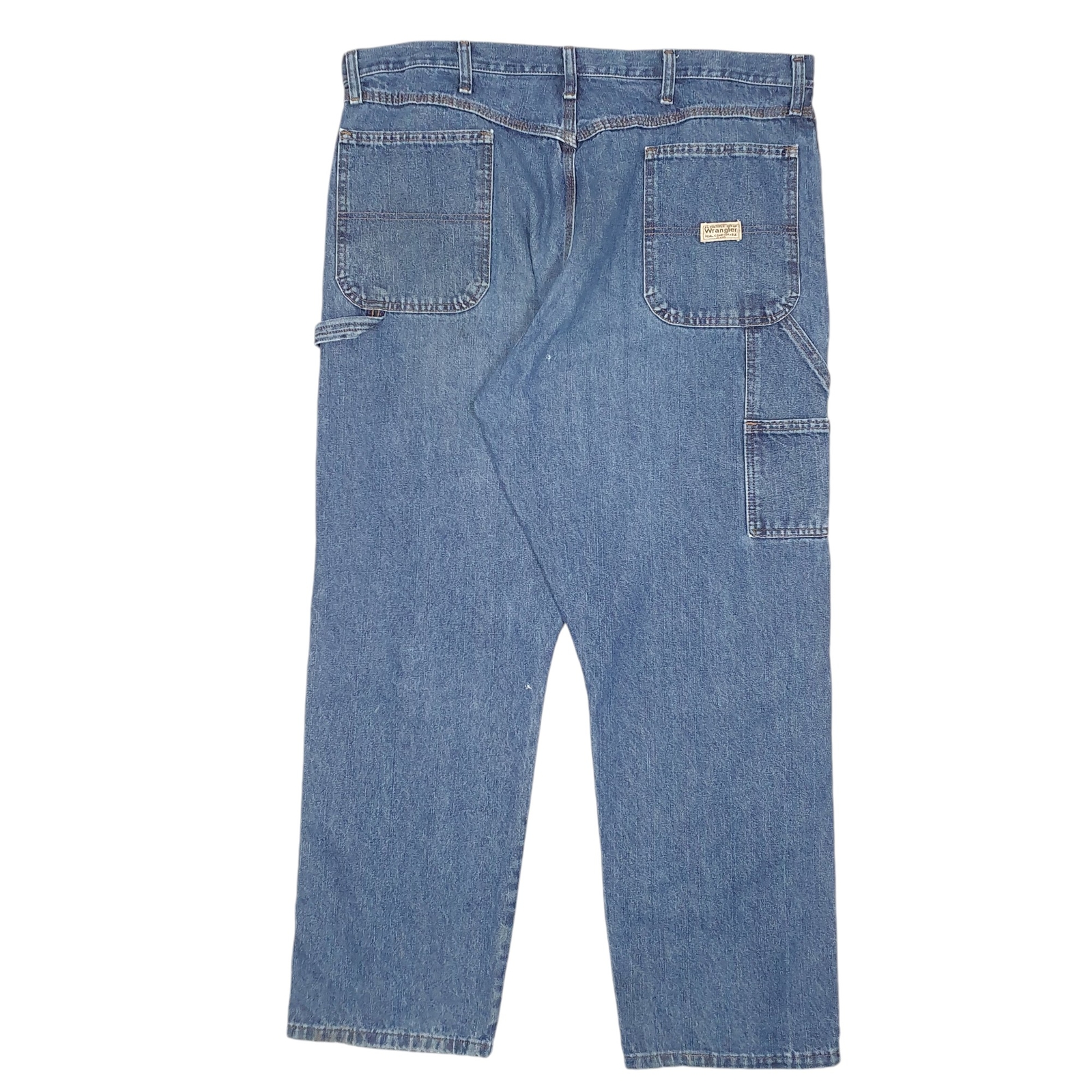 WRANGLER Jeans Loose Fit Blue Denim Trousers Carpenter Pants Workwear W40 L30 image 3