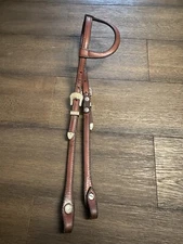 Horse Tack - Vintage Champion Turf Single Ear Leather Western Headstall 