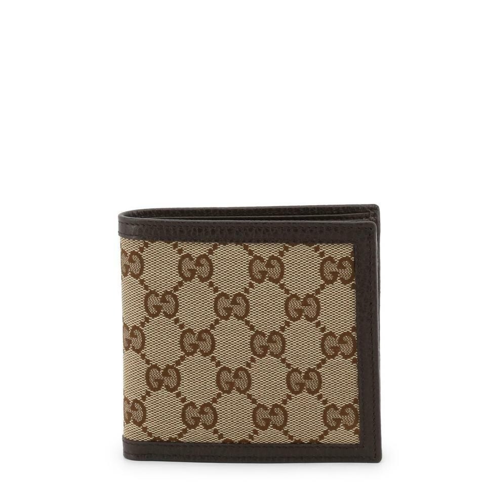 GUCCI Canvas GG Guccissima Coin Pocket Bifold Wallet, Black