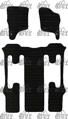 CAR FLOOR MATS FOR SSANGYONG RODIUS 2004 TO 2012 ALL WEATHER RUBBER FLOOR MAT.