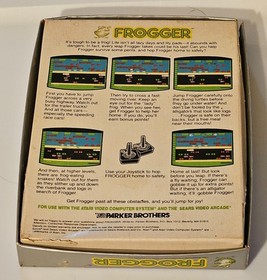 Frogger Atari 2600 Complete CIB CLEANED TESTED WORKS