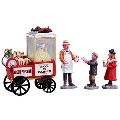 Lemax Christmas Village Popcorn Vendor 3.2cm, Red 