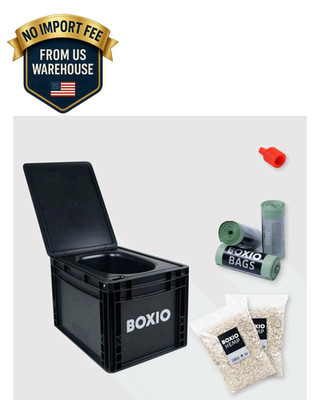 BOXI0 Toilet Plus Portable Urine Diverting Dry Toilet Compact Camping Campervan