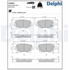 Satz Bremsbeläge Bremsklötze hinten für Jeep Wrangler 4 JL id81318