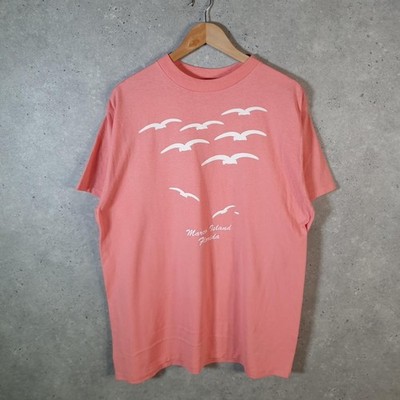 Vintage Sunshine Apparel Marco Island Florida Single Stitch T-Shirt Herren XL Pink