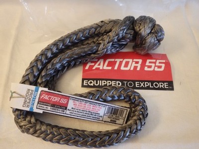 Factor 55 00069 Standard Duty Soft Shackle 7/16''x10'' Gray 39000LBS Max Load