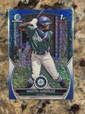 2023 Bowman - Chrome Martin Gonzalez #BCP-28 Blue Shimmer Refractor 141/150