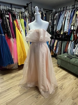 LuLu's Peach Chiffon Footloose Style Ladies Formal Dress Size L | eBay LuLu's Peach Chiffon Footloose Style Ladies Formal Dress Size L | eBay