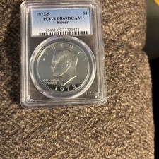 1973 S PCGS PR69DCAM Ike Eisenhower dollaro $1