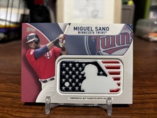 2017 Topps - Mlb Independence Day Silhouetted Batter Logo Patch Miguel Sanó