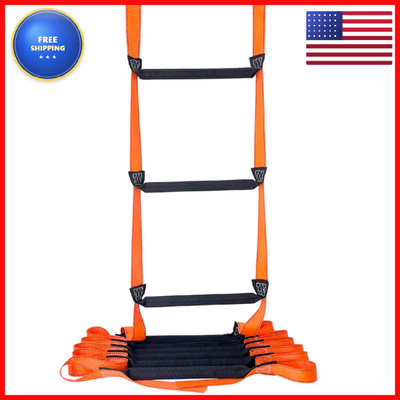 Fkngs Fire Escape Ladder 16.4 Feet Emergency Fire Ladder 2-3 Story Homes