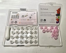 Keoker Mini clay cutters lot Polymer Clay Tools flower leaf cactus Halloween