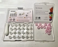 Keoker Mini clay cutters lot Polymer Clay Tools flower leaf cactus Halloween