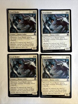 4x Mtg Eldritch Moon Fiend Binder NM Magic Karte Magic The Gathering