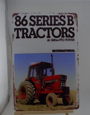 International Harvester Tractor 86 Series B Retro Metal Tin Sign 12x8