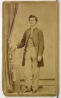 1860s CIVIL WAR UNION ARMY OFFICER IN UNIFORM CDV PHOTOGRAPH / ALBUMEN PHOTO