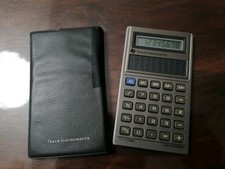 Calcolatrice solare Texas TI 1766 alimentata a luce vintage made in Japan