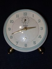 Junghans Trivox Wecker Tischuhr Vintage Mint Cremeweiß