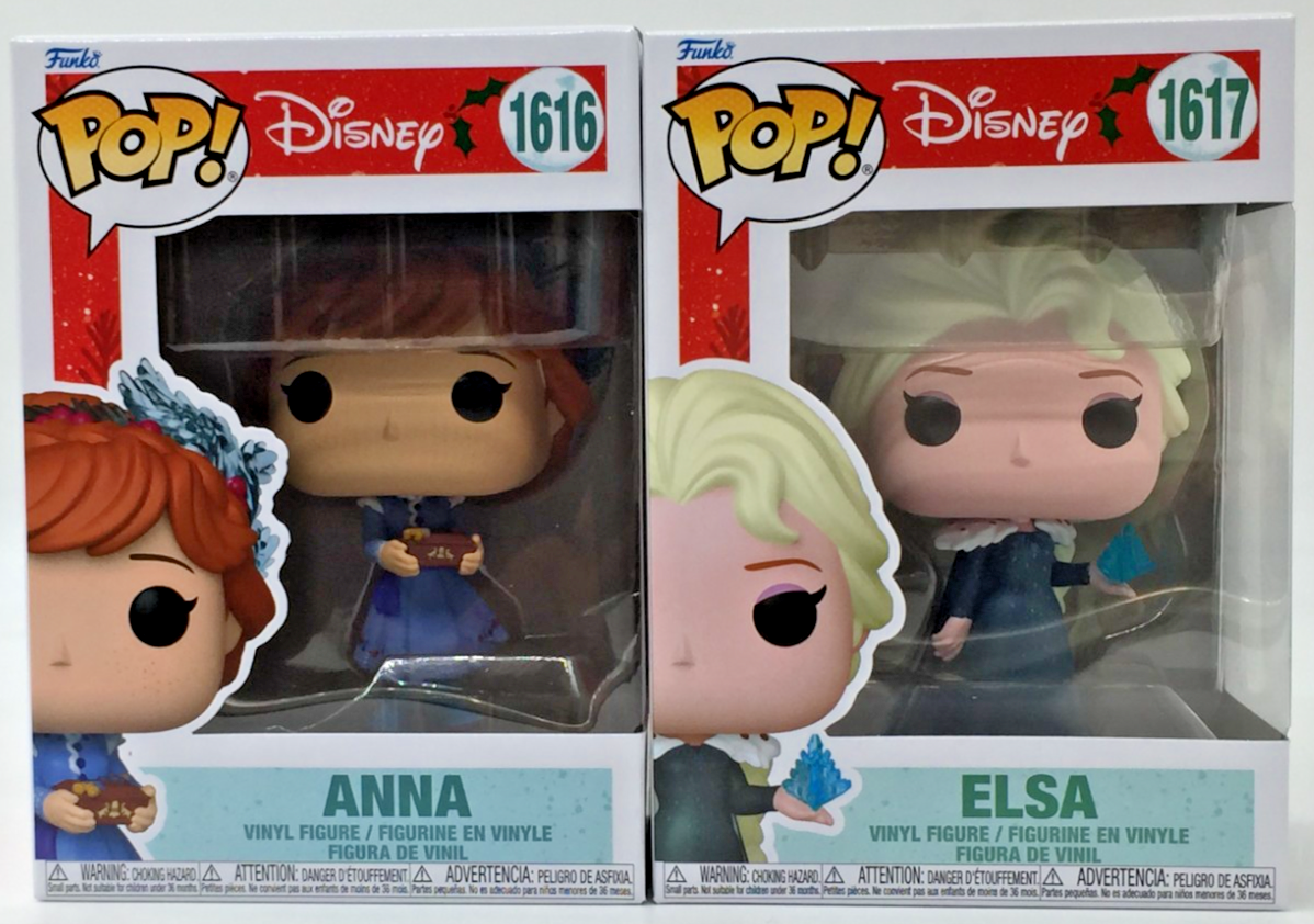 Funko Pop! Disney Princess Holiday 2025 Elsa #1617 Anna #1616 Set
