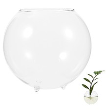 Household Glass Fish Bowl Multi Function Desktop Aquarium Clear Fish Tank