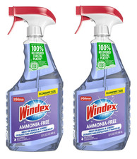 Windex Ammonia-Free Glass Cleaner, Crystal Rain, 32 fl oz Spray (Pack of 2) 0.22 per fl oz