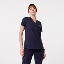 Figs Womens Caterina Scrub Top Navy --Select Size--