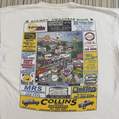 Vintage City Of Searcy Arkansas Shirt Mens Large White Graphic Hanes 2006 Tee