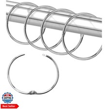 Shower Curtain Hooks Rings,24 Pcs Rustproof Metal Shower Hooks for Shower Cur...