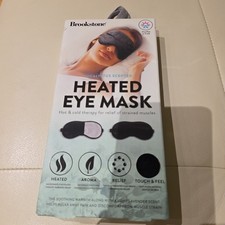 Brookstone Heated Eye Mask Use Hot Or Cold Eucalyptus Scented Brand New