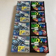 TDK MD74 AXIA MDPS 74 Min Minidiscs Set 8 Packs 24 Discs Genuine Vintage
