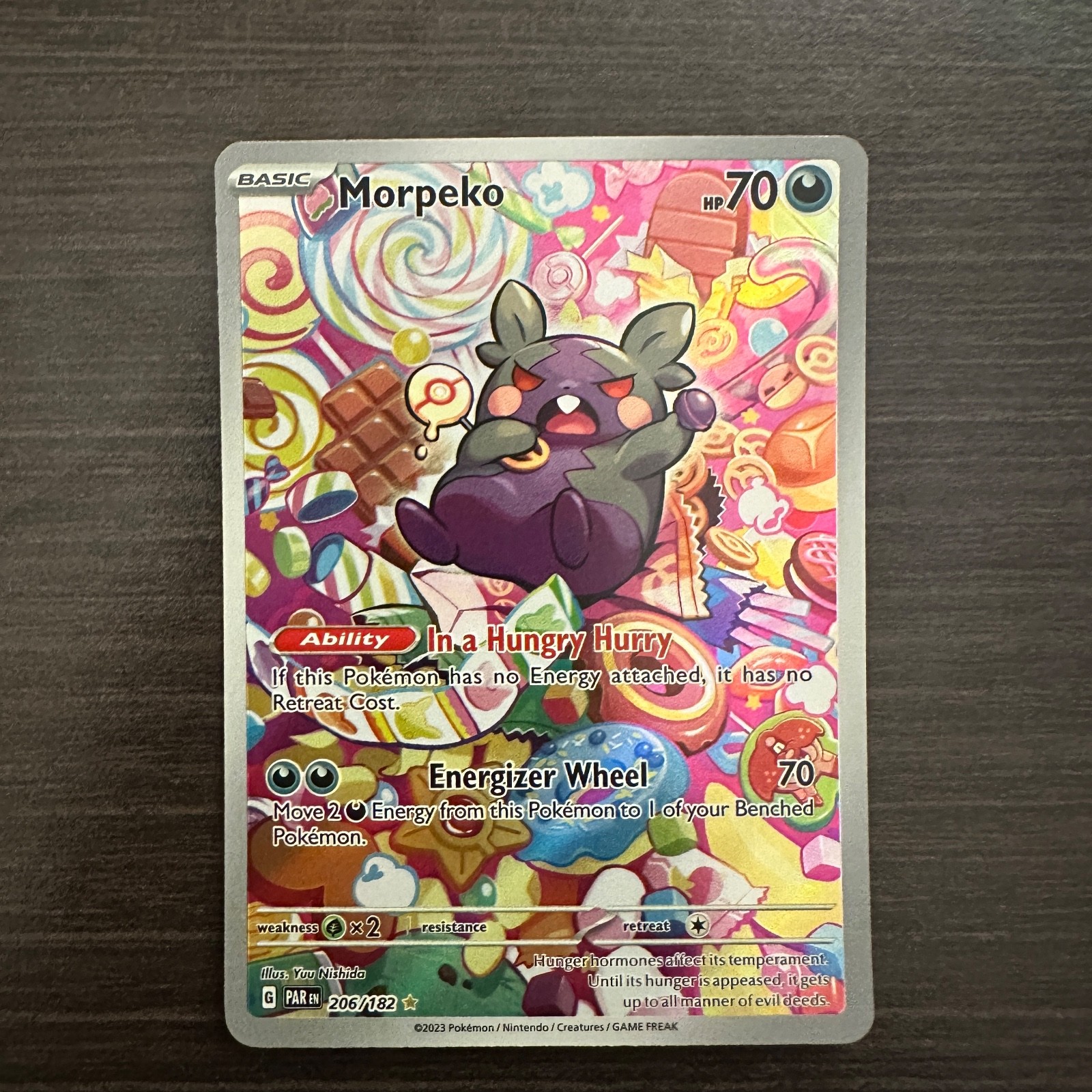 Morpeko 206/182 Holo SV04: Paradox Rift NM Yuu Nishida Pokemon TCG