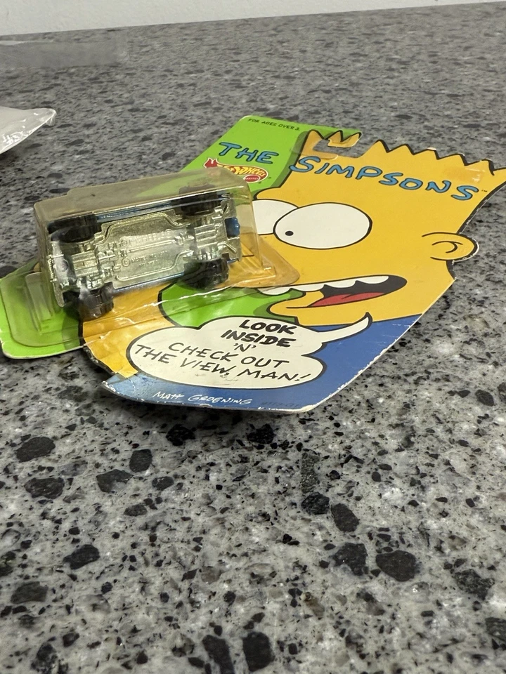 HOT WHEELS THE SIMPSONS FAMILY CAMPER VEHICLE  1990 unopened Free Shipping - Image 3 of 4