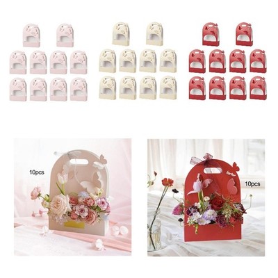 10x 3D Schmetterling Blumenkasten Blume Geschenkverpackung Box Dekor Deko Tragbar