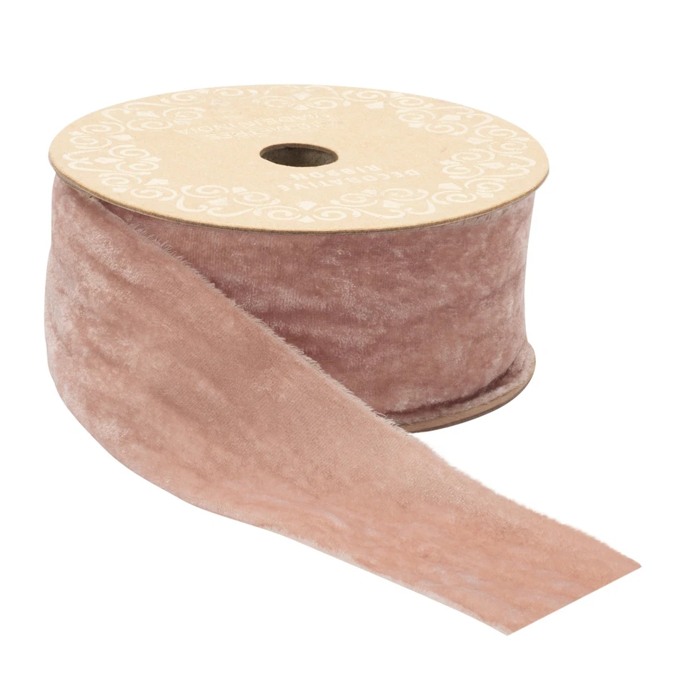 Melrose Fringed Velvet Ribbon 2" x 10 Yds. - Image 2 of 2