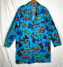 Green Scrubs Sigma-Aldrich Frog Lab Coat Size Large How High Should We Jump HTF