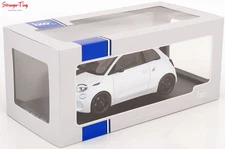 Fiat 500e Abarth White 2024 Model Car Group 1/18