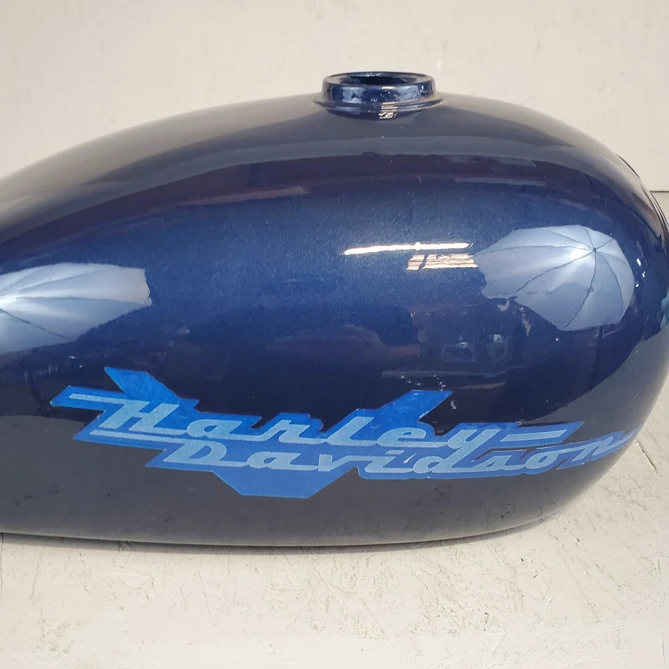 Harley-Davidson Shovelhead tanque de combustible gasolina Super Glide azul FXE 61215-83 Foto 2 de 4