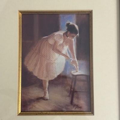 Richard Zolan ''Generalprobe'' individuell gerahmter Kunstdruck Tanz Ballerina 