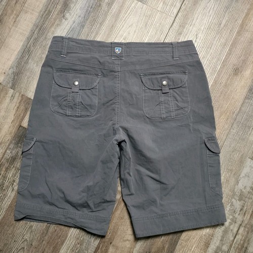 KUHL Cargo Shorts Women's Sz 12 Splash Canvas Outdoor Hiking Camping - Picture 2 of 7