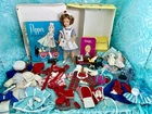 Vintage Ideal POS'N 9" Poseable Tammy Pepper Doll 1960's Wardrobe /Case /Book
