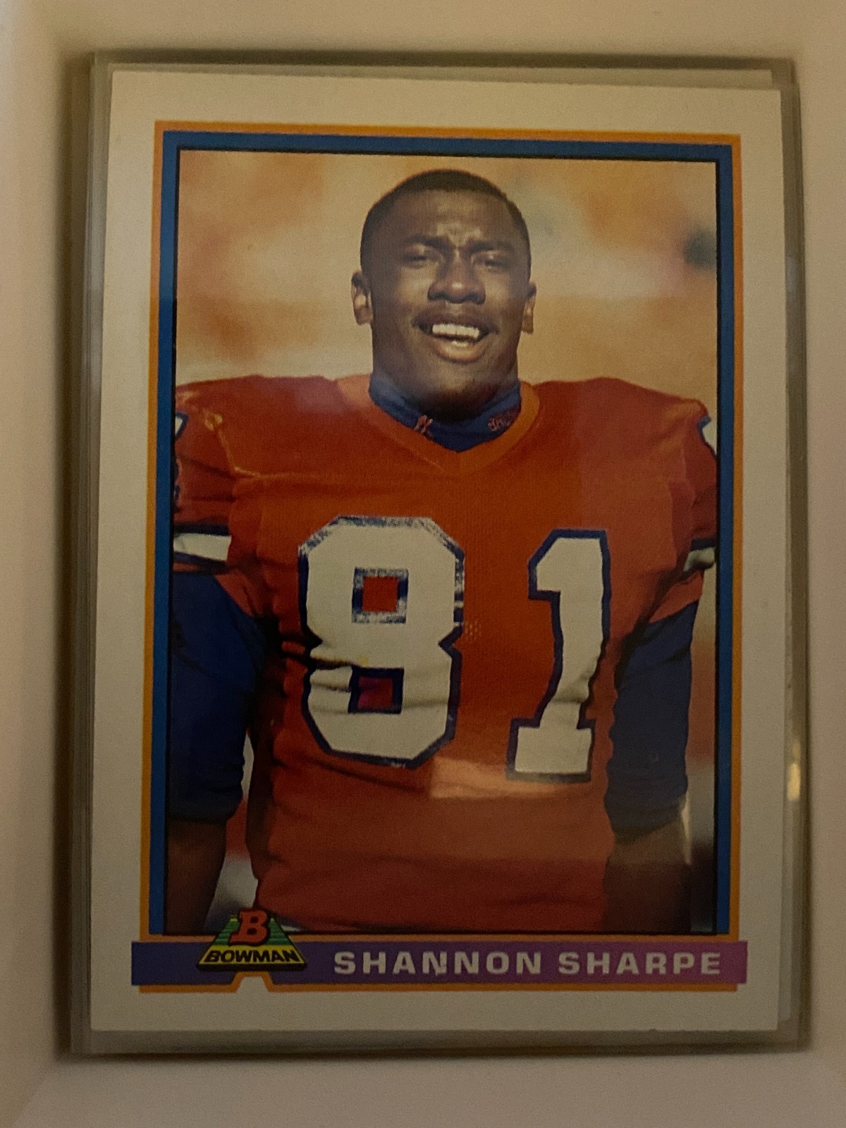 1991 Bowman Football Card - Shannon Sharpe #131 - Broncos