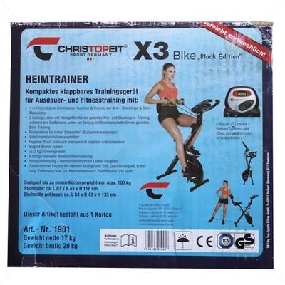 Heimtrainer Christopeit X3 Bike - klappbar